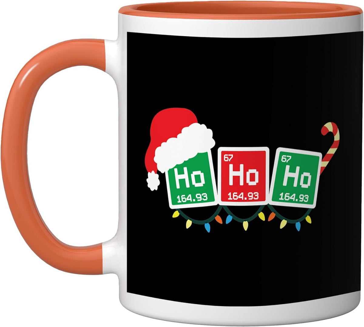 Ho Ho Ho Periodic Table Chemist Christmas Mug