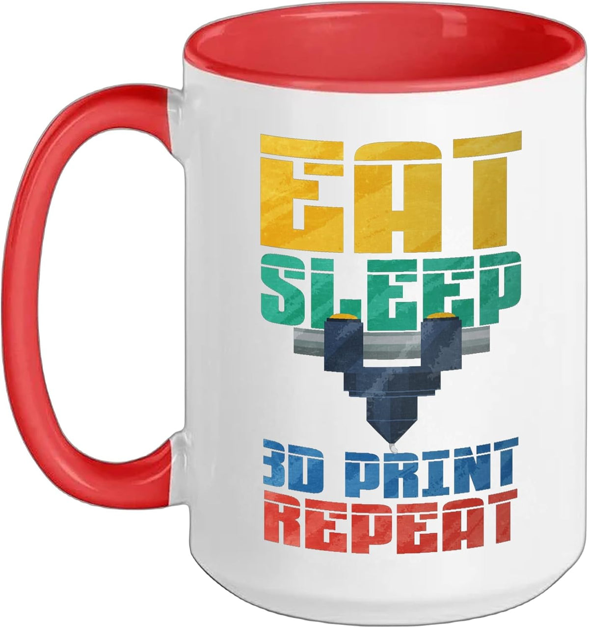 Eat Sleep 3d Print Repeat Ceramic Mug