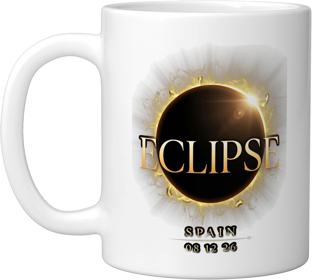 Total Eclipse Spain 08 12 26 Astronomy Totality Ceramic Mug