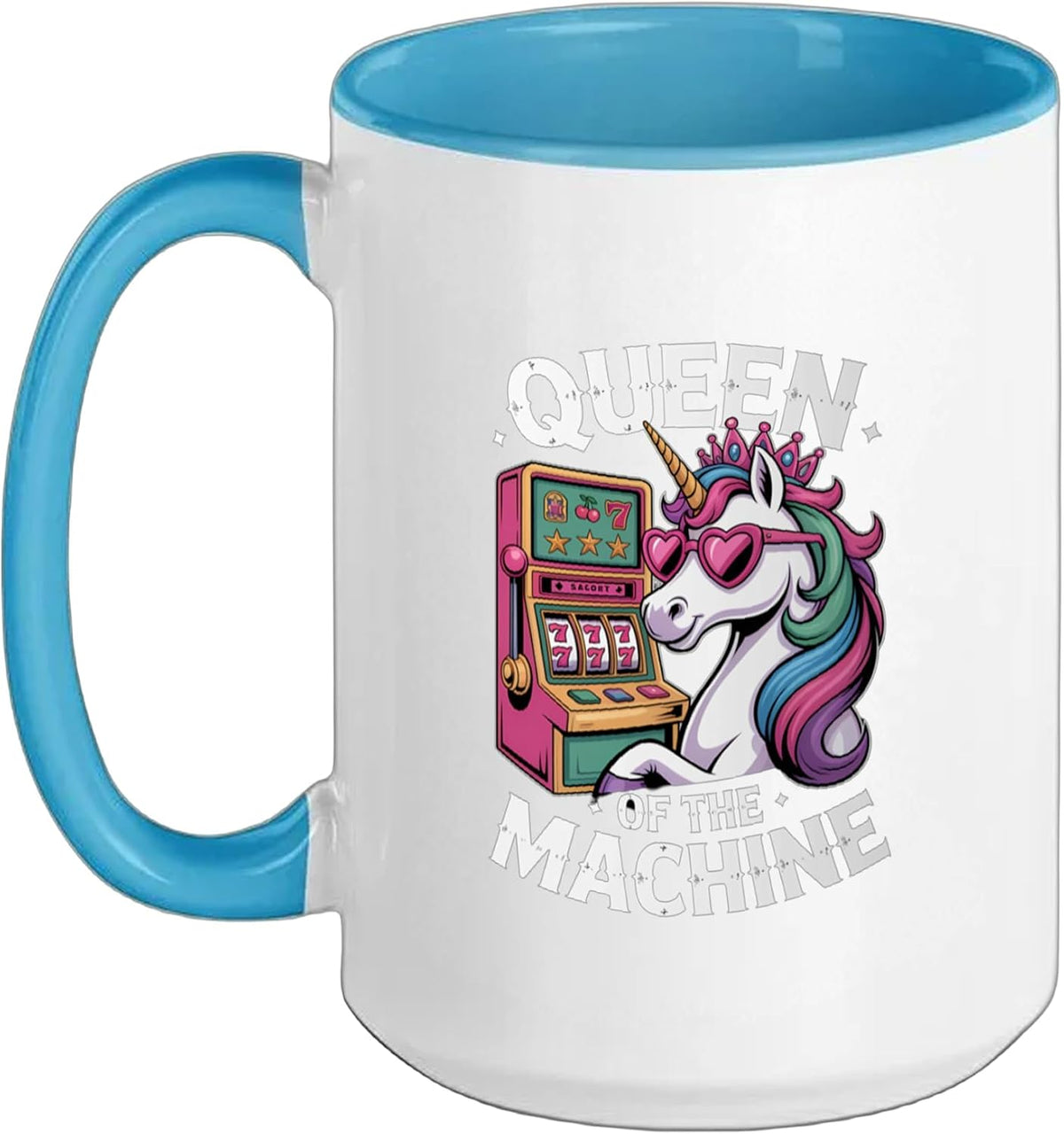 Slot Machine Queen Gambler Funny Casino Gambling Ceramic Mug