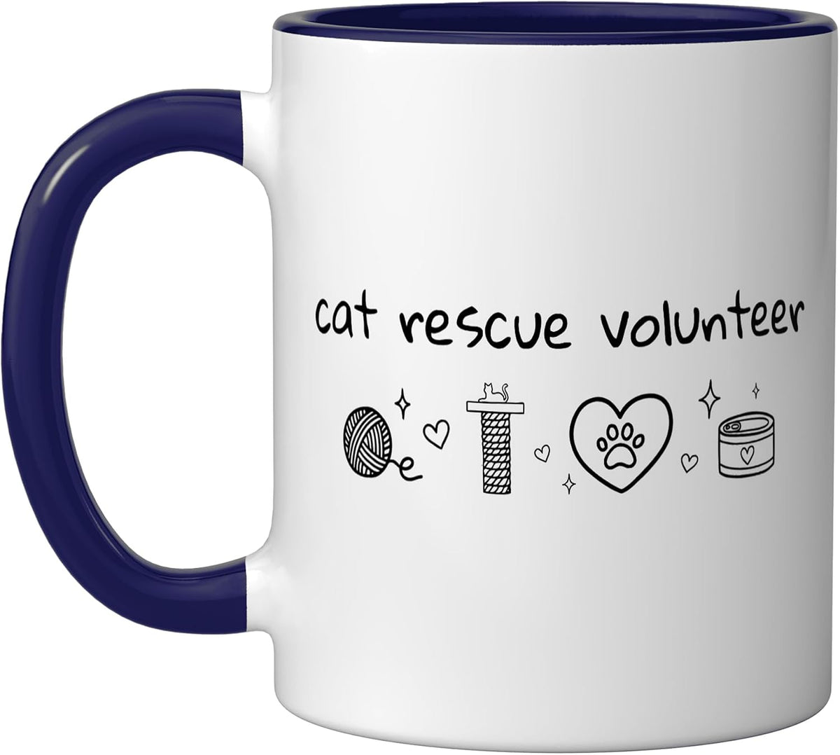Cat Rescue Volunteer Feline Shelter Animal Rescuers Ceramic Mug