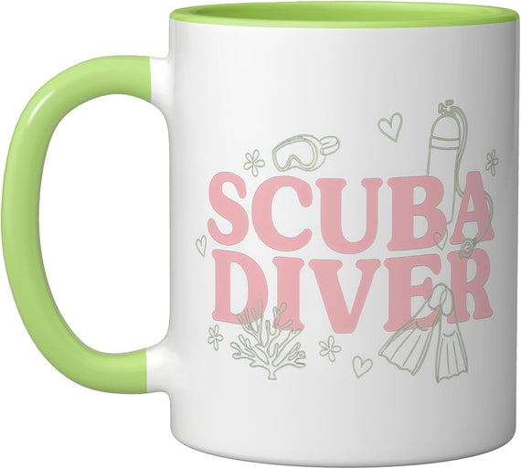 Scuba Diving Diver Skin Underwater Dive Ceramic Mug