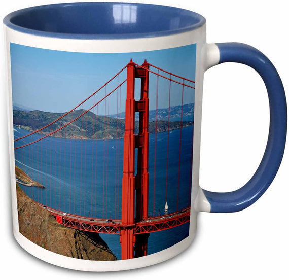 Usa, San Francisco, Golden Gate Bridge Ceramic Mug