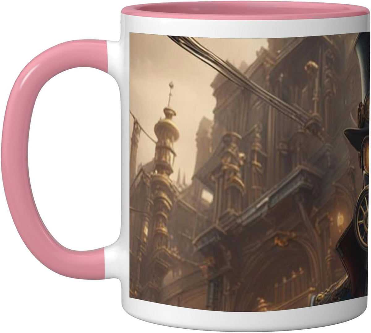 Victorian Steam Punk Assassin And Steampunk World Ceramic Mug