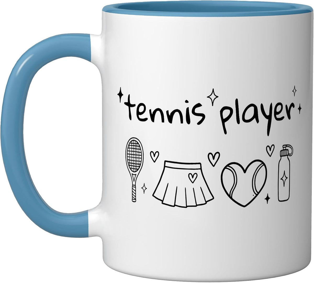 Tennis Player Play Ceramic Mug