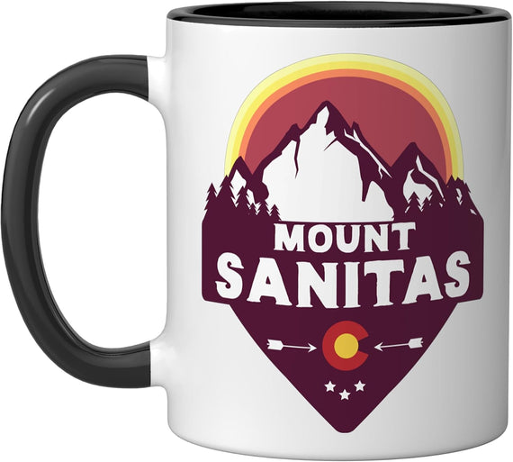 Mount Sanitas Colorado Rocky Mountains Hiking Skiing Ceramic Mug