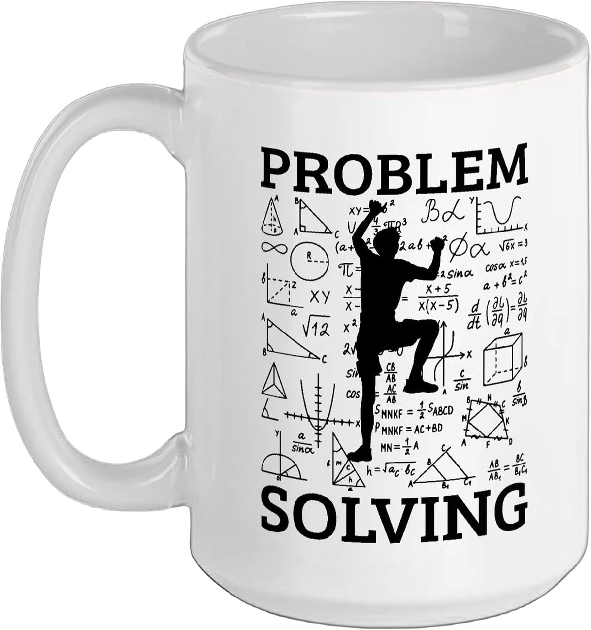 Climbing Problem Solving Rock Climber Bouldering Climb Ceramic Mug