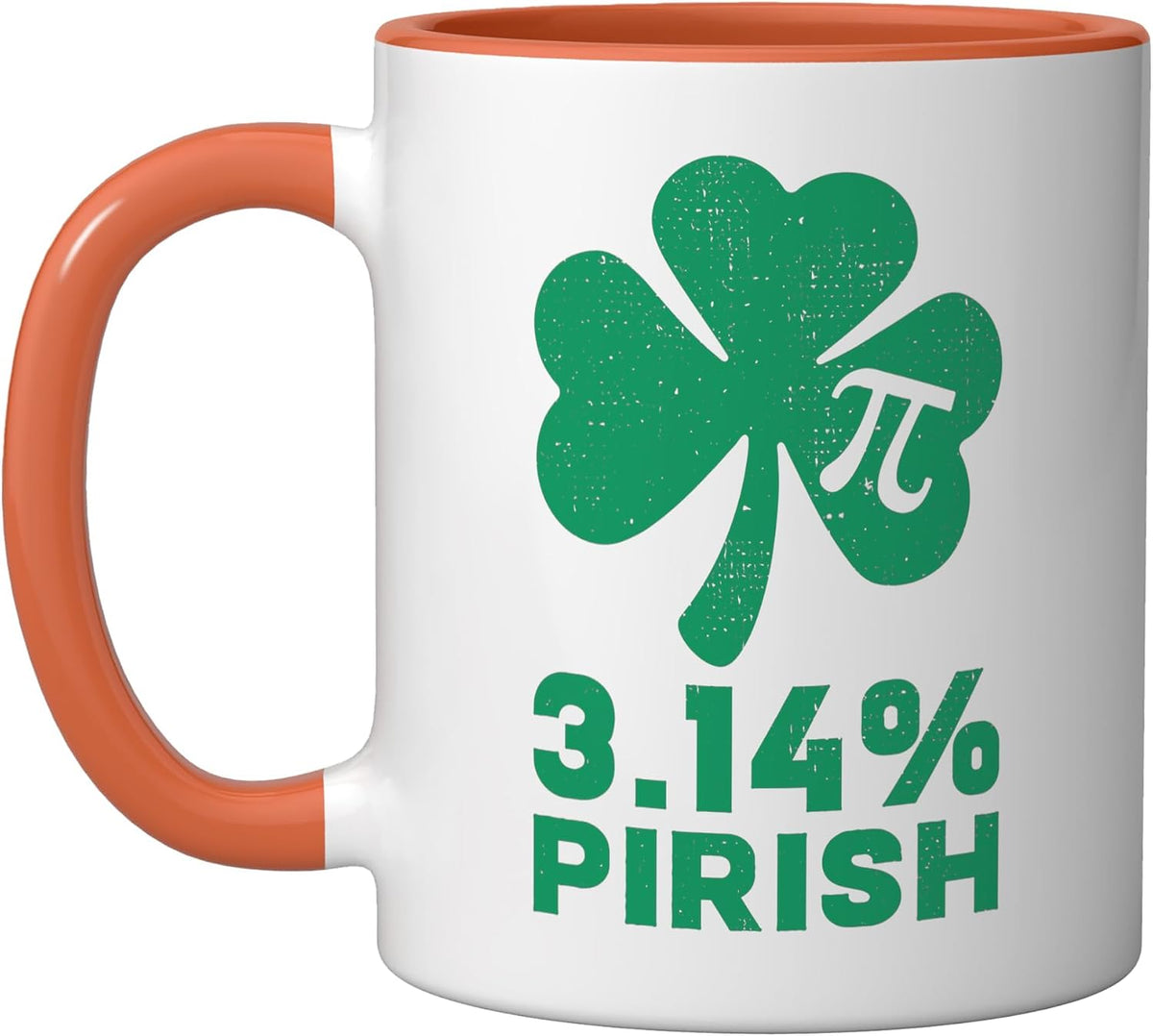 3.14% Pirish Pi Day And St Patricks Math Teacher Irish Ceramic Mug