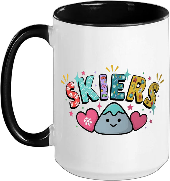 Skiing Alpine Downhill Ski Resort Skier Ceramic Mug