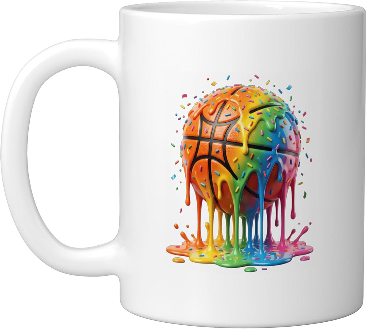 Drip Basketball Player Ice Cream Sprinkles Ceramic Mug