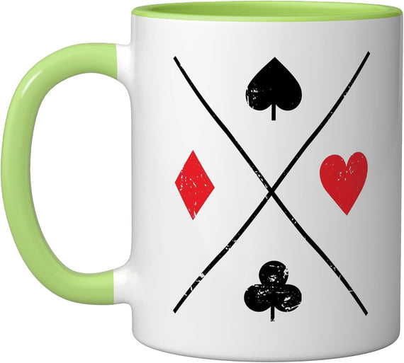 Diamonds Skat Hearts Spades Clubs Cards Card Game Ceramic Mug
