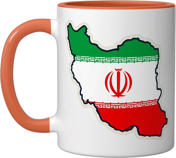 Title: Iran Flag Map Persian Symbol Middle East Country Ceramic Mug