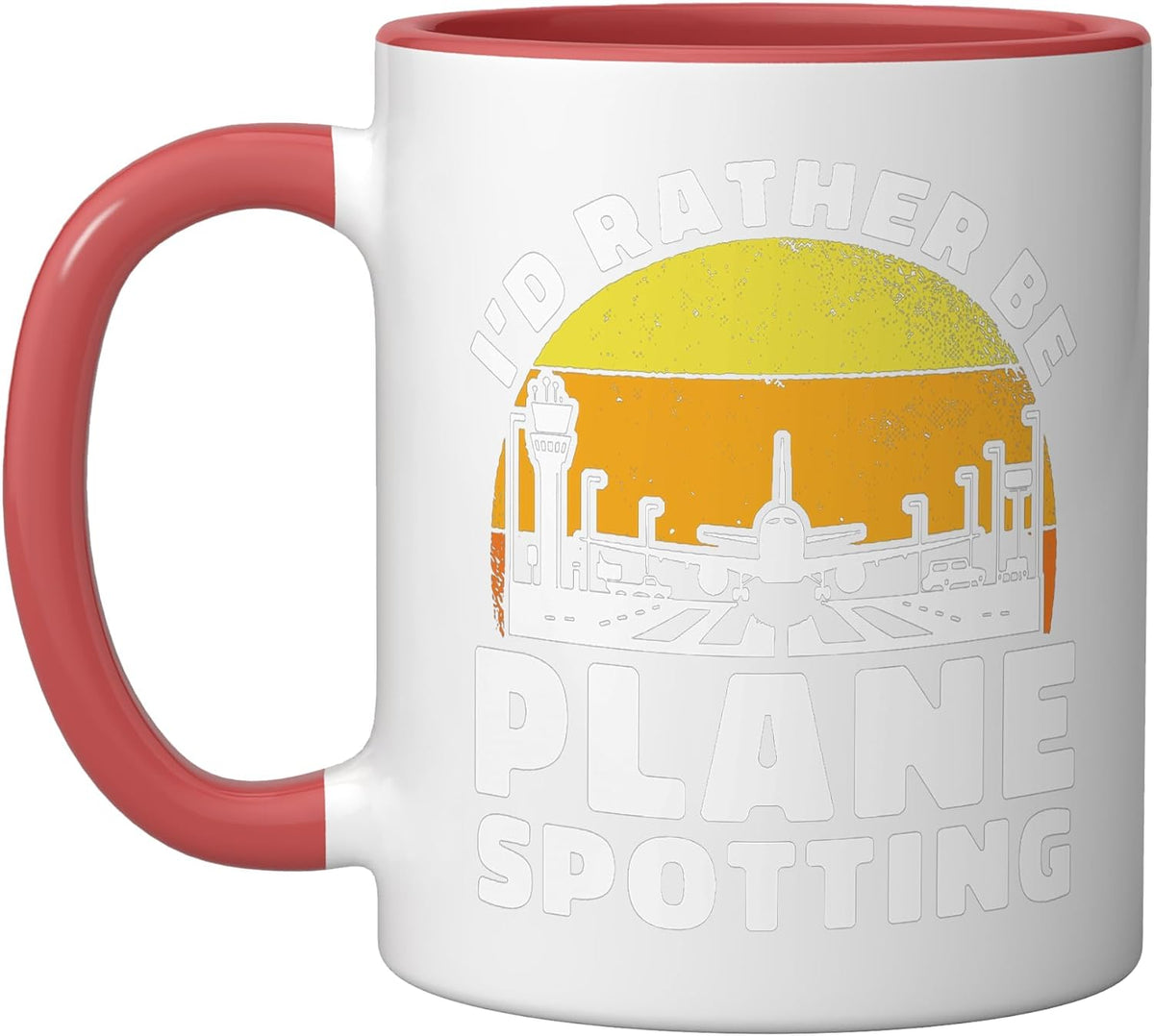I'd Rather Be Plane Spotting - Airport Hobbyist Ceramic Mug