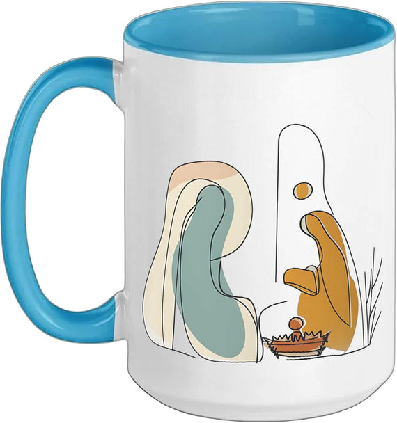 Holy Night the Birth of Jesus Christ Christian Christmas Ceramic Mug