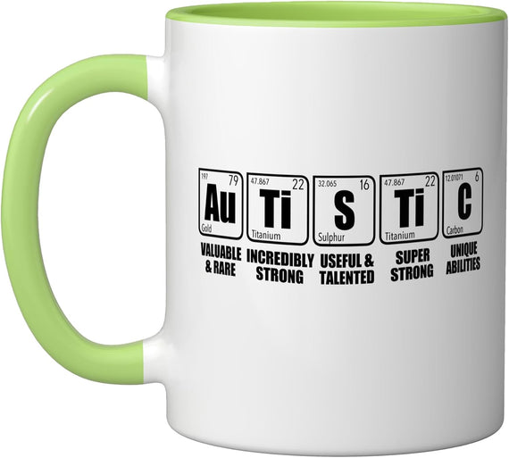 Autistic Au Ti S Ti C Periodic Table Of Elements Asd Meme Ceramic Mug