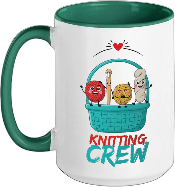 Knitting Knit Knitter Hand Craft Ceramic Mug
