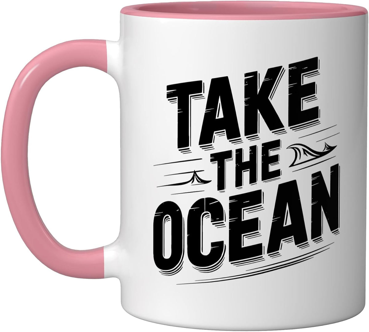 Sea Kayaker Leave Road Take Ocean Paddle Kayak Path Ceramic Mug