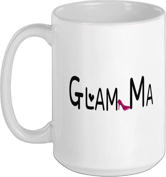 Glam Ma Funny Glamorous Grandma High Heel Ceramic Mug