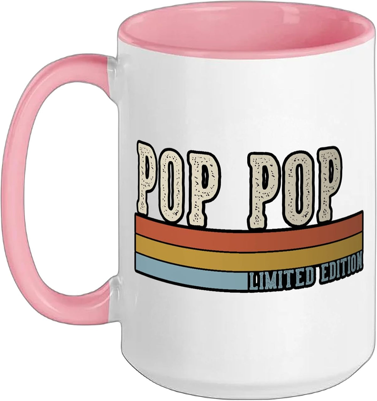 Pop Pop Limited Edition Retro Grandpa Fathers Day Ceramic Mug