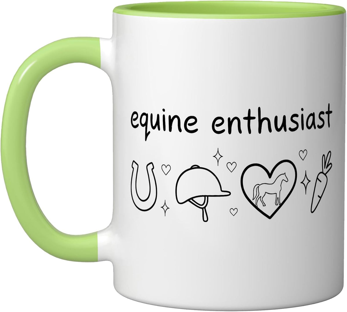 Equine Enthusiast Equestrian Horseback Rider Ceramic Mug