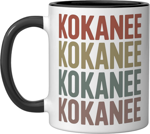 Funny Kokanee Fishing Design For Men Women Fisherman Ceramic Mug