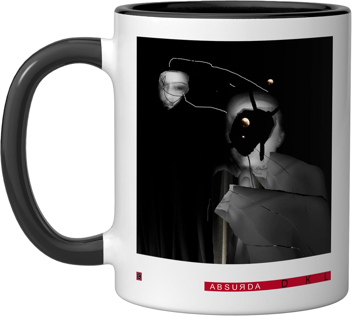 David Lynch Style Dark Cinematic Woman Thinking Ceramic Mug