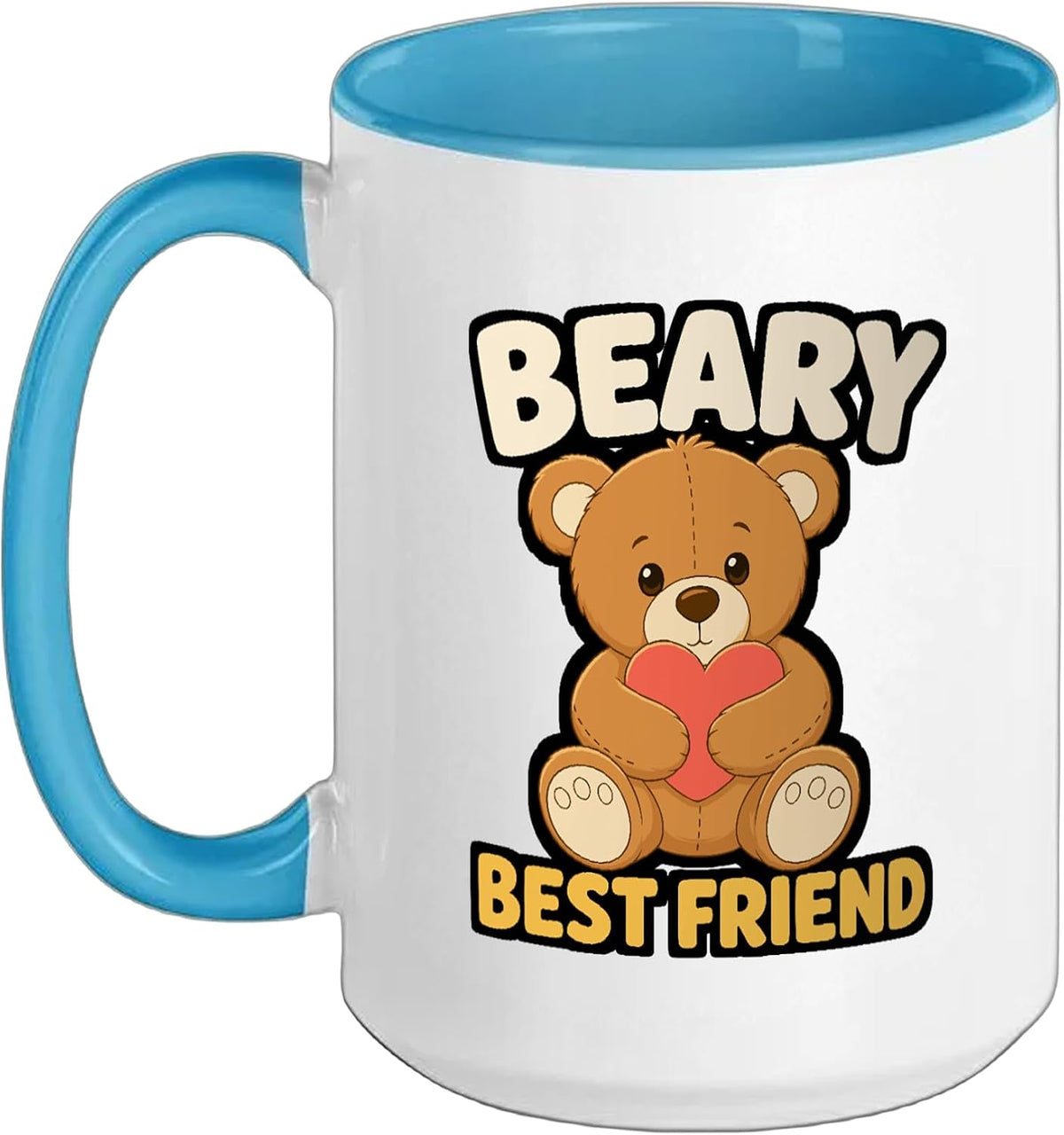 Beary Friend Bear Heart Cute Animal Ceramic Mug