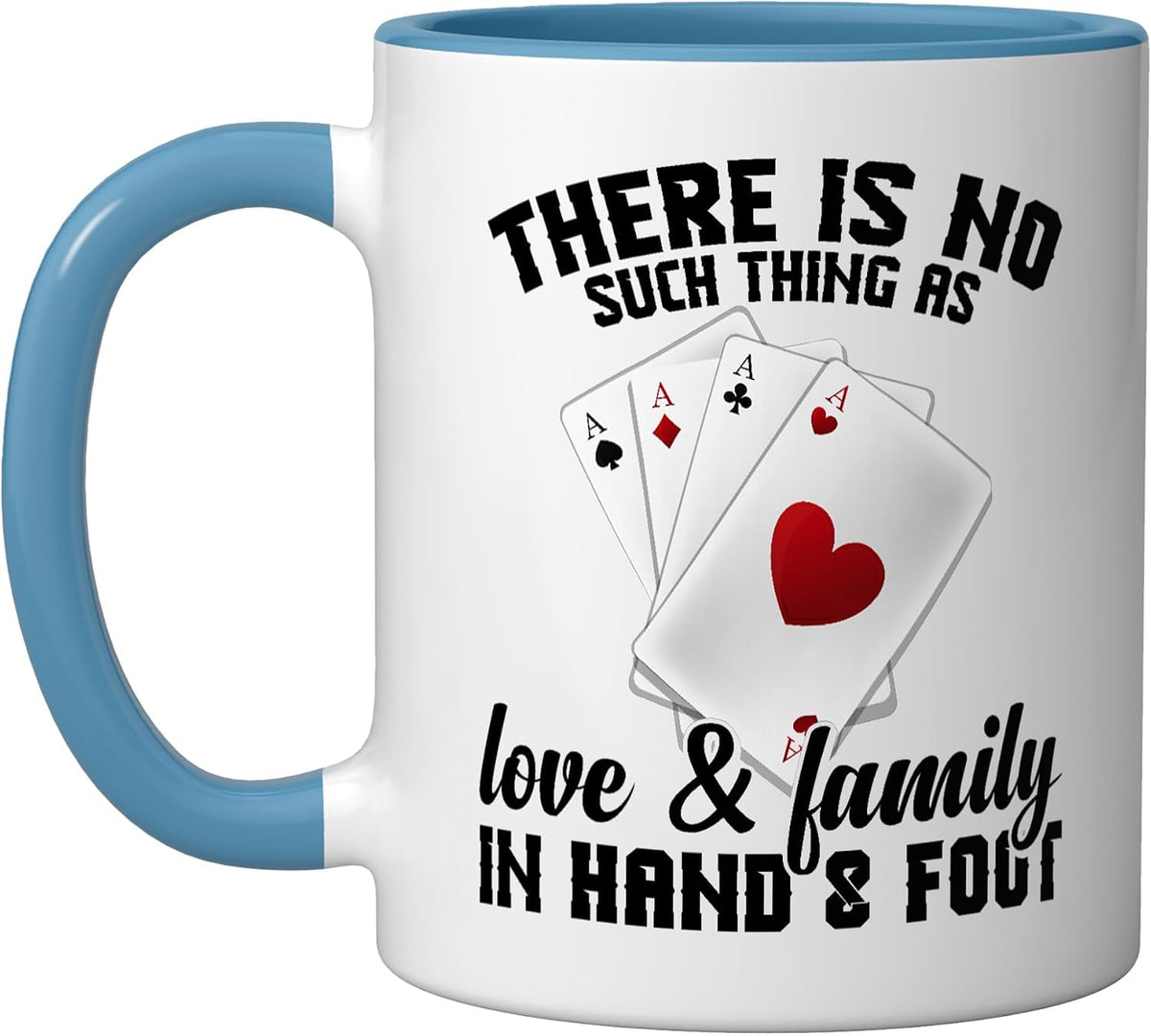Hand And Foot Partner Playing Cards Game Set Hand Foot Ceramic Mug