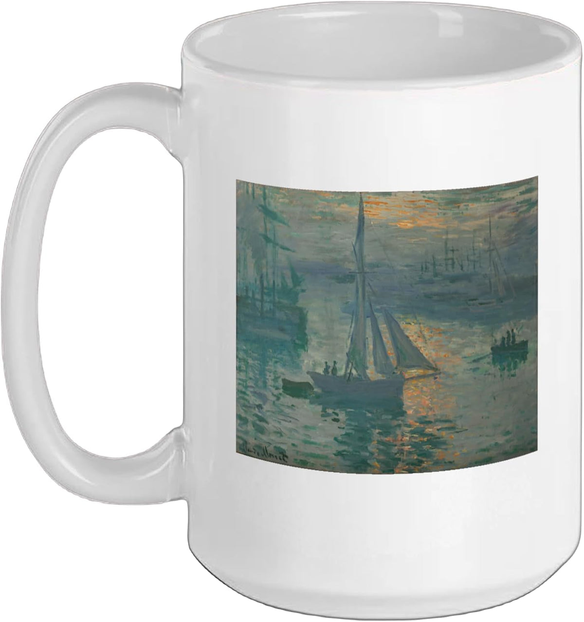 Fine Art Sunrise (Marine) French Impressionism Ceramic Mug
