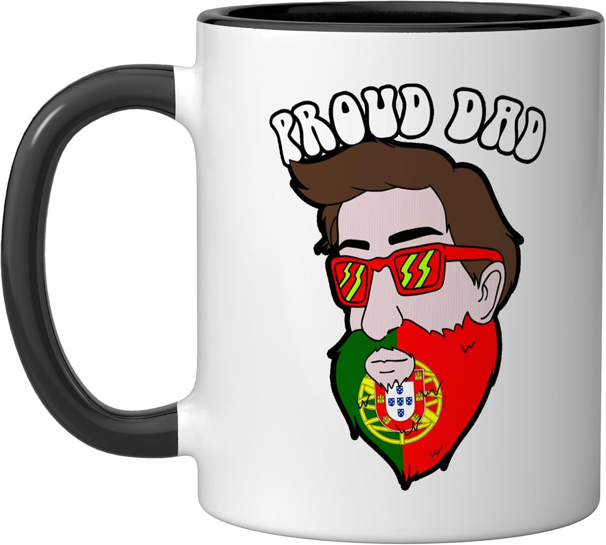 Proud Dad Fathers Day Portuguese Christmas Ceramic Mug