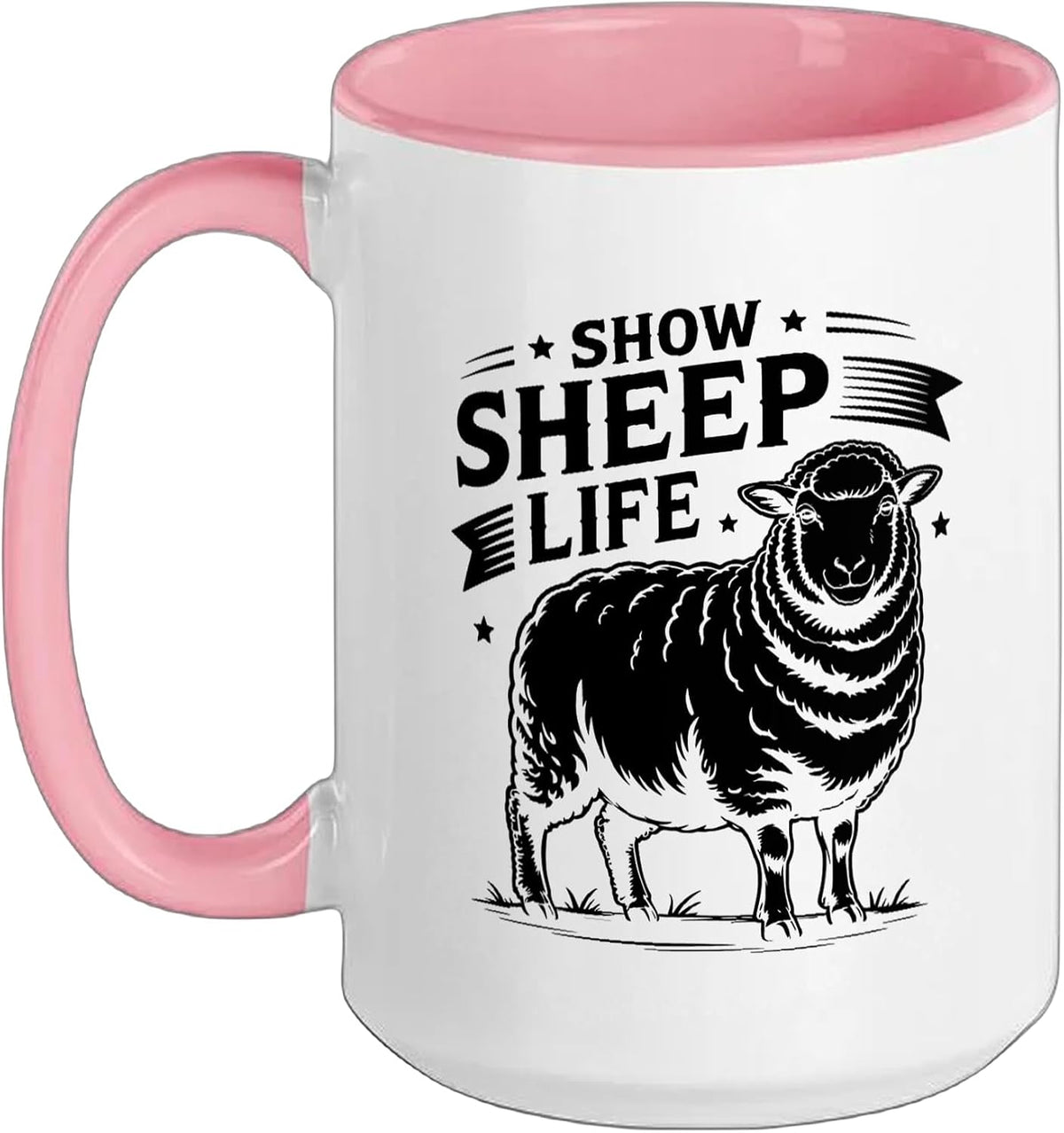 Show Sheep Exhibitor Who Brings Home Blue Ribbon Fair Ceramic Mug