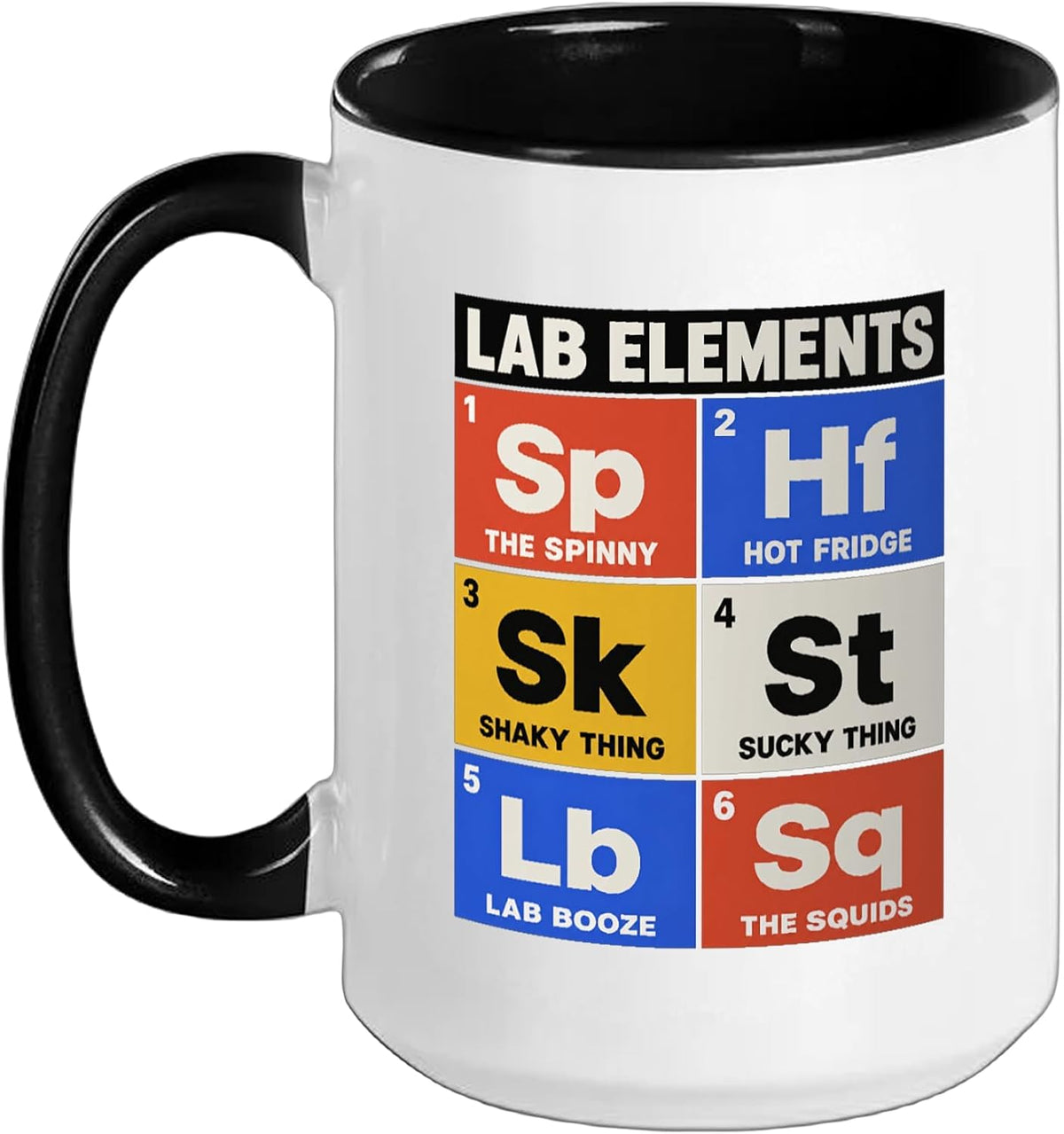 Lab Elements Funny Science Lab Technician Chemistry Ceramic Mug