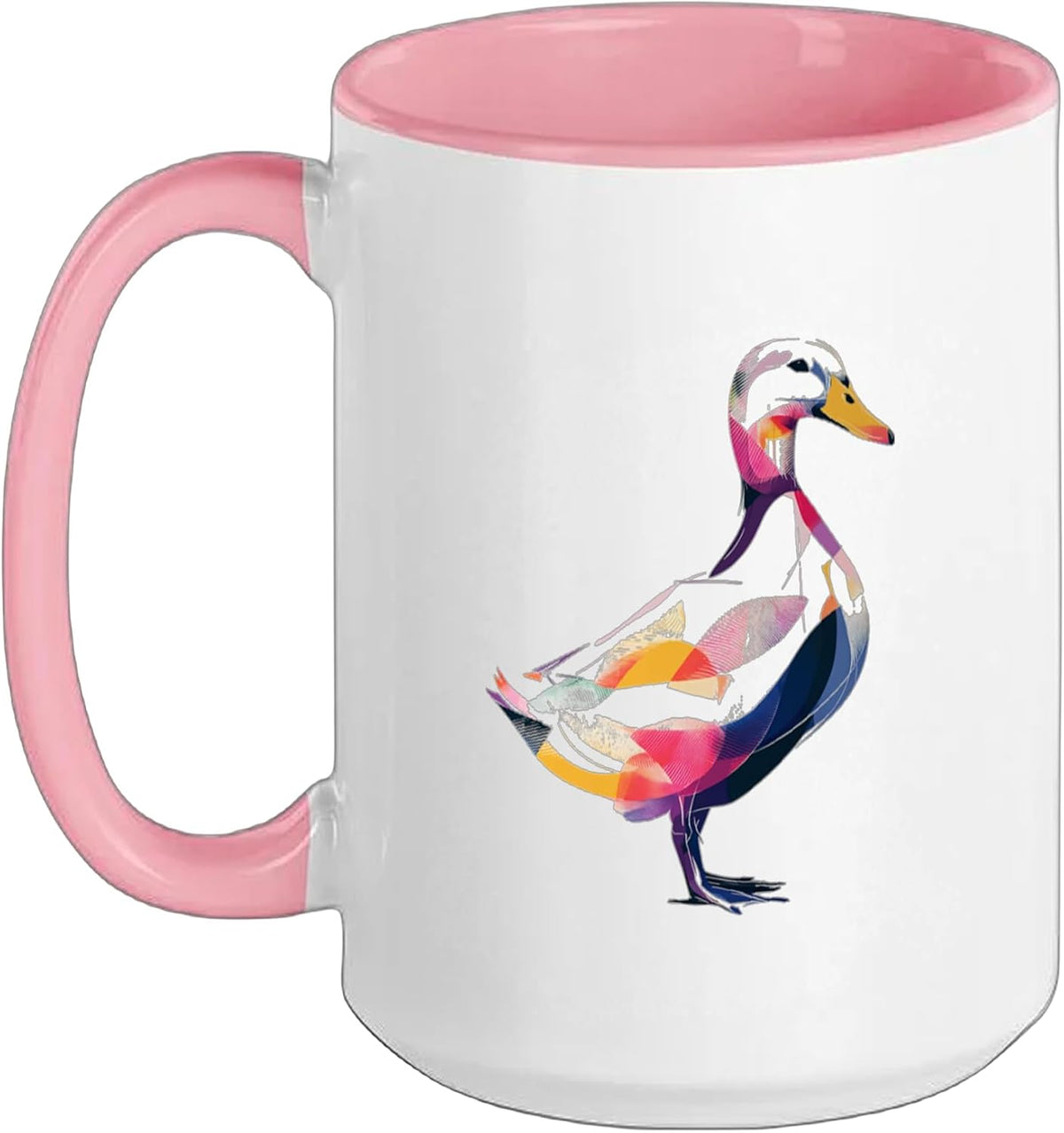 Colorful Duck Painting Art Animal Lover Ceramic Mug