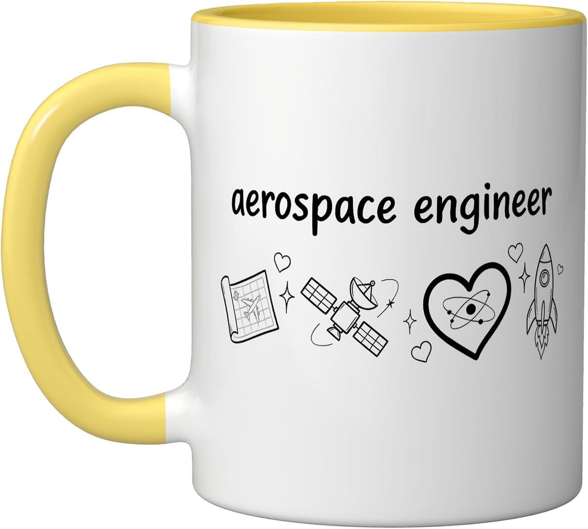 Aerospace Engineering Aeronautics Astronautics Rocket Ceramic Mug