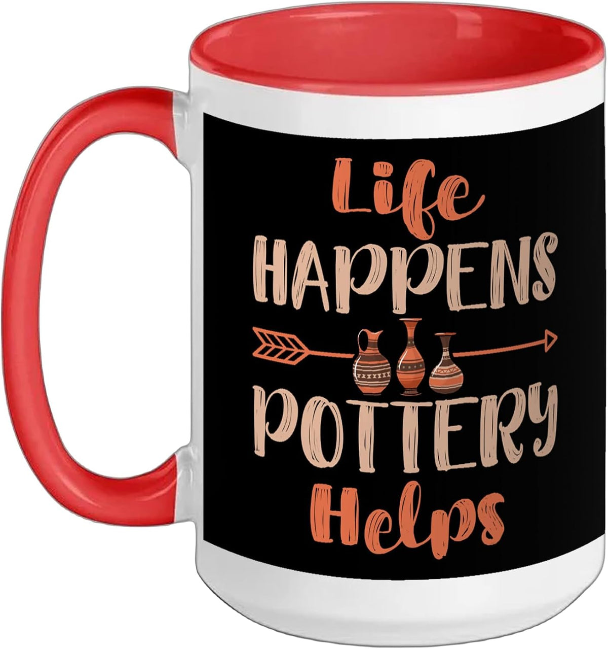 Life Happens Pottery Helps Ceramic Artist Clay Maker Ceramic Mug