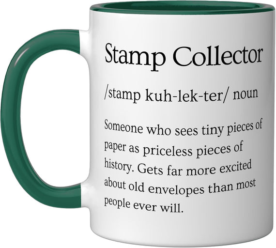 Stamp Collector Definition Philately Funny Philatelist Ceramic Mug