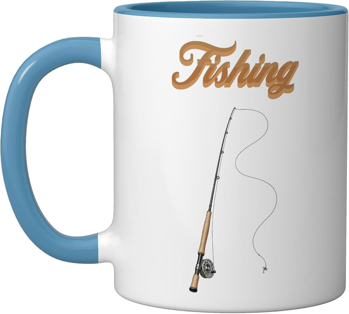 Rod And Reel, Angling, Angler, Fishermen, Fishing Ceramic Mug