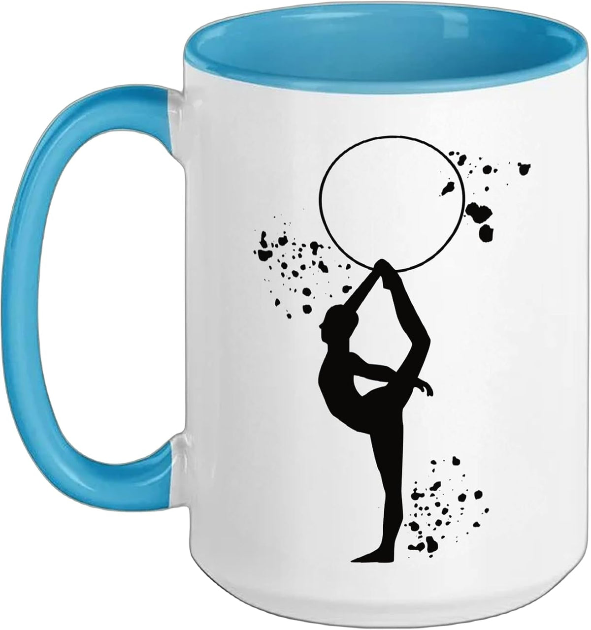 Gymnast With Hoop Girls Kids Rhythmic Gymnastics Ceramic Mug