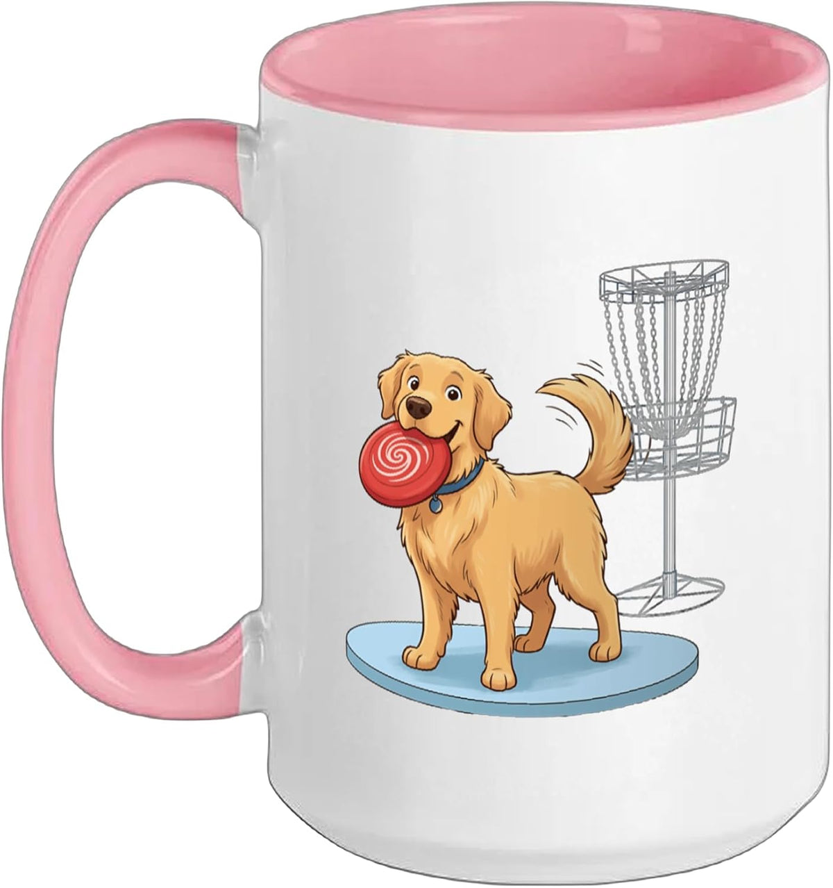 Disc Golf Basket Disc Golfer Frolfing Disc Golf Player Ceramic Mug