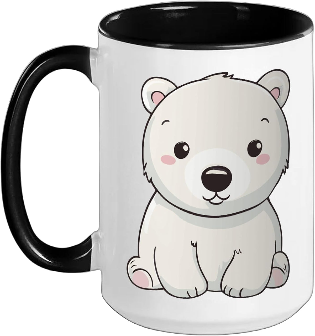 Cute Kawaii Polar Bears Lovers Gifts, White Bears Ceramic Mug