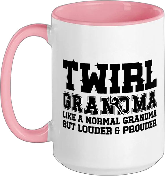 Baton Twirl Grandma Definition Baton Twirling Grandma Ceramic Mug