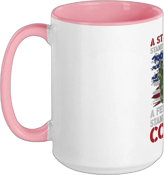 Strong Woman Female Veteran Tribute Ceramic Mug