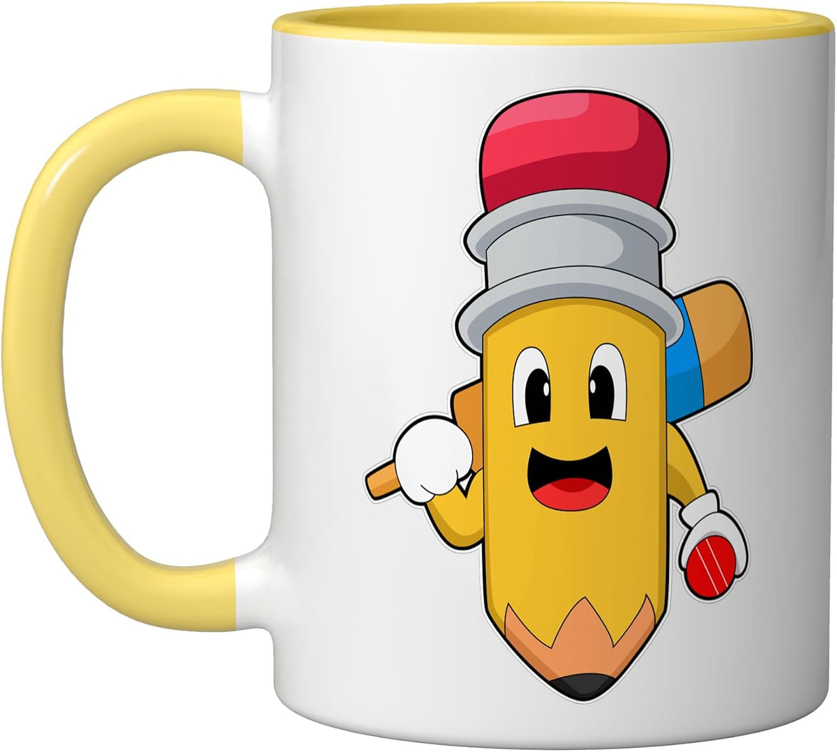 Pencil Cricket Bat Sports Halloween Ceramic Mug