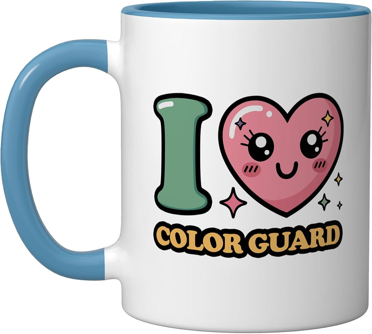 I Love Color Guard Ceramic Mug