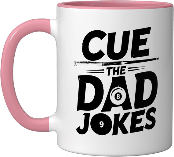 Billiards Dad Endless Cue Stick Jokes Pool Father Humor Ceramic Mug