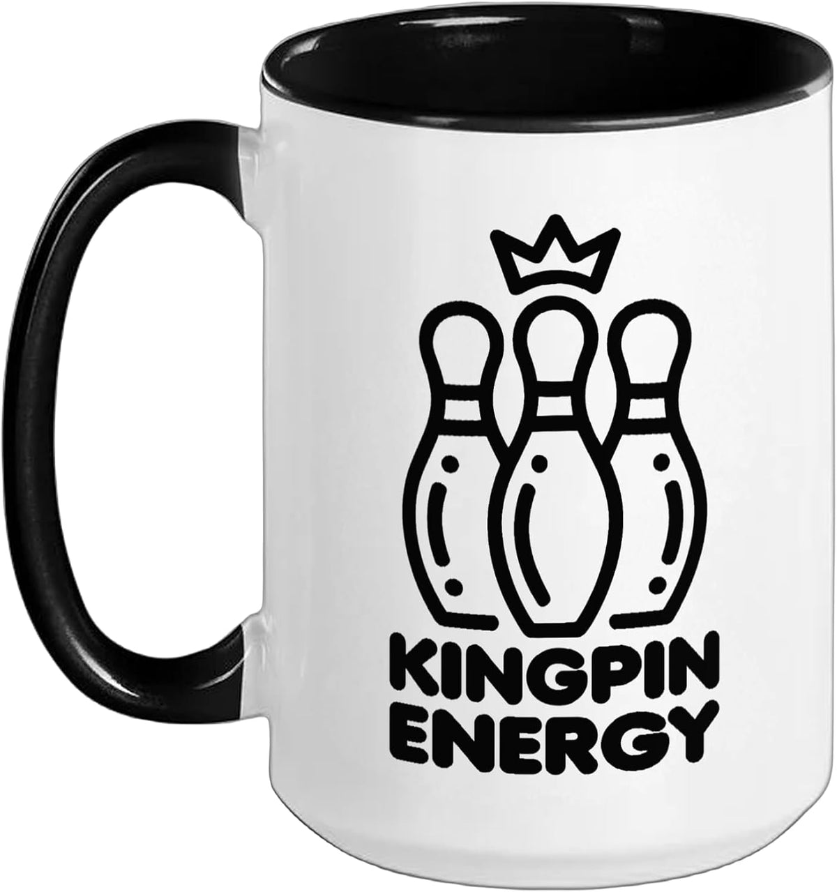 Kingpin Energy Bold Bowling Attitude Team Ceramic Mug