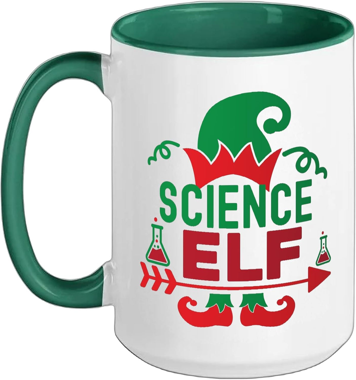 Science Elf Kids Science Christmas Little Scientist Elf Ceramic Mug