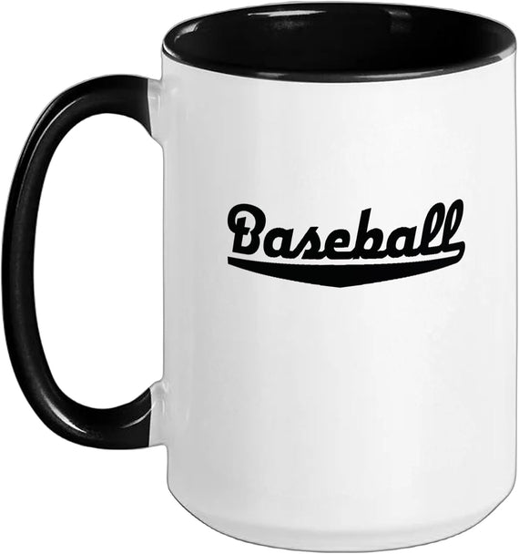 Retro Baseball Typography Gift Christmas Ceramic Mug
