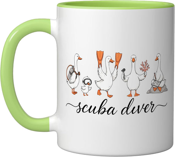 Scuba Diving Diver Skin Underwater Dive Ceramic Mug