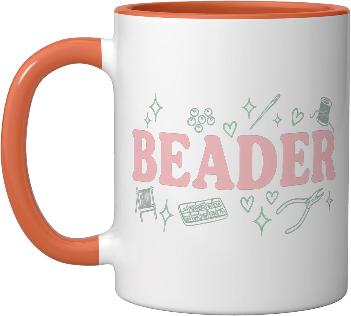 Beading Beadwork Beadcraft Stringing Beaders Bead Ceramic Mug